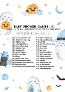 459 Blue A Little Boo Ghost Baby Shower Games Bundle 1: 459 Blue A Little Boo Ghost Baby Shower Games