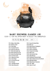 469 Orange A Baby is Brewing Baby Shower Games Bundle 2: 469 Orange A Baby is Brewing Baby Shower Games