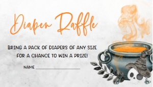 489 Orange A Baby is Brewing Baby Bottle Baby Shower Diaper Raffle: 489 Orange A Baby is Brewing Baby Bottle Baby Shower Invitation Set