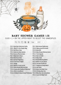 489 Orange A Baby is Brewing Baby Bottle Baby Shower Games Bundle 1: 489 Orange A Baby is Brewing Baby Bottle Baby Shower Games