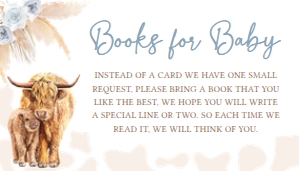505 Blue Holy Cow Baby Shower Books for Baby: 505 Blue Holy Cow Baby Shower Invitation Set