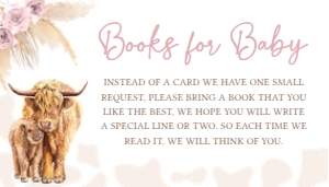 509 Pink Holy Cow Baby Shower Books for Baby: 509 Pink Holy Cow Baby Shower Invitation Set