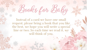 520 Pink Snowflakes Baby Shower Books for Baby: 520 Pink Snowflakes Baby Shower Invitation Set