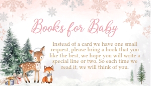 529 Pink Winter Woodland Truck Baby Shower Books for Baby: 529 Pink Winter Woodland Truck Baby Shower Mega Bundle