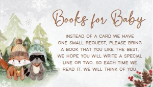 528 Winter Woodland Baby Shower Books for Baby: 528 Winter Woodland Baby Shower Invitation Set
