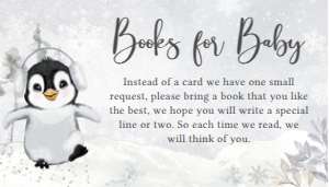 537 Penguin Baby Shower Books for Baby: 537 Penguin Baby Shower Invitation Set
