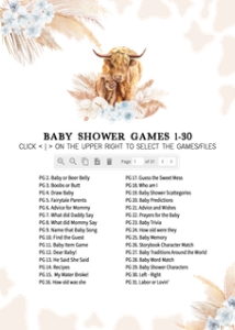 505 Blue Holy Cow Baby Shower Games Bundle 2: 505 Blue Holy Cow Baby Shower Games
