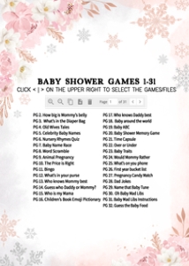 520 Pink Snowflakes Baby Shower Games Bundle 1: 520 Pink Snowflakes Baby Shower Games