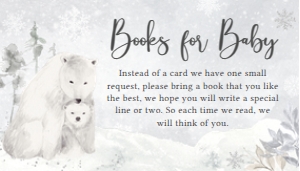 539 Polar Bear Baby Shower Books for Baby: 539 Polar Bear Baby Shower Invitation Set