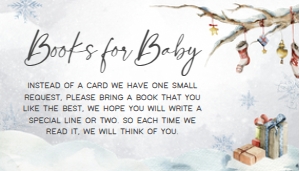 541 Baby it's Cold Outside Pine Tree Baby Shower Books for Baby: 541 Baby it's Cold Outside Pine Tree Baby Shower Invitation Set