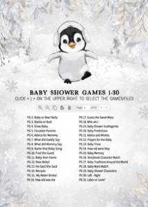 537 Penguin Baby Shower Games Bundle 2: 537 Penguin Baby Shower Games