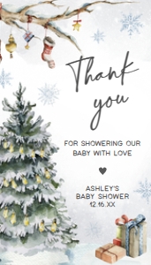 541 Baby it's Cold Outside Pine Tree Favor Tag: 541 Baby it's Cold Outside Pine Tree Favor Tag
