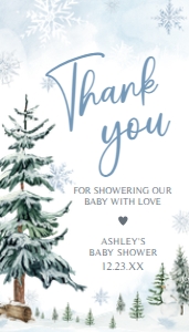 542 Blue Baby its Cold Outside Baby Shower Favor Tag: 542 Blue Baby its Cold Outside Baby Shower Favor Tag