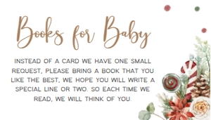 543 A Merry Little Baby Shower Books for Baby: 543 A Merry Little Baby Shower Invitation Set