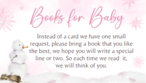 544 Pink Baby its Cold Outside Baby Shower Books for Baby: 544 Pink Baby its Cold Outside Baby Shower Invitation Set