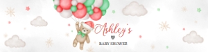 545 Bear Santa Baby Baby Shower Bottle Label: 545 Bear Santa Baby Baby Shower Bottle Label