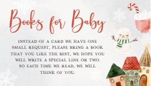 546 Christmas Baby It's Cold Outside Baby Shower Books for Baby: 546 Christmas Baby It's Cold Outside Baby Shower Invitation Set