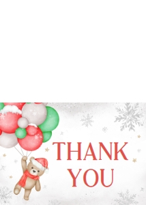 547 Baby its Cold Outside Baby Shower Thank You Card: 547 Baby its Cold Outside Baby Shower Invitation Set