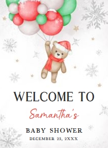 547 Baby its Cold Outside Baby Shower Welcome Sign 11X15: 547 Baby its Cold Outside Baby Shower Welcome Sign