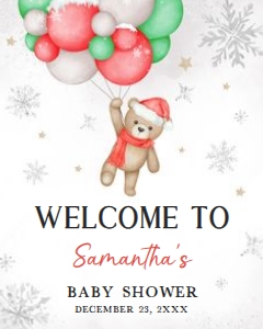 547 Baby its Cold Outside Baby Shower Welcome Sign 16x20: 547 Baby its Cold Outside Baby Shower Welcome Sign