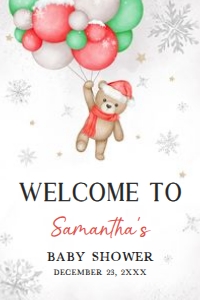 547 Baby its Cold Outside Baby Shower Welcome Sign 20X30: 547 Baby its Cold Outside Baby Shower Welcome Sign