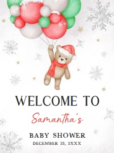 547 Baby its Cold Outside Baby Shower Welcome Sign 18x24: 547 Baby its Cold Outside Baby Shower Welcome Sign
