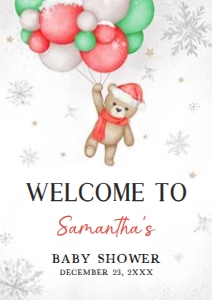 547 Baby its Cold Outside Baby Shower Welcome Sign A2: 547 Baby its Cold Outside Baby Shower Welcome Sign