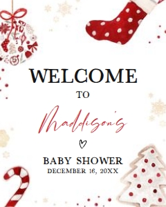 548 Minimalist A Little Bundle of Joy Baby Shower Welcome Sign 16x20: 548 Minimalist A Little Bundle of Joy Baby Shower Welcome Sign
