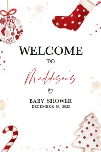 548 Minimalist A Little Bundle of Joy Baby Shower Welcome Sign 20x30: 548 Minimalist A Little Bundle of Joy Baby Shower Welcome Sign