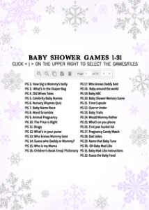 540 Purple Silver Little Snowflake Baby Shower Games Bundle 1: 540 Purple Silver Little Snowflake Baby Shower Games