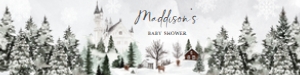 549 Winter Wonderland Baby Shower Bottle Label: 549 Winter Wonderland Baby Shower Bottle Label