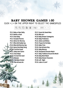 542 Blue Baby its Cold Outside Baby Shower Games Bundle 2: 542 Blue Baby its Cold Outside Baby Shower Games