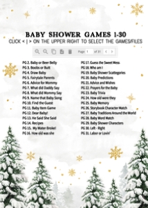 580 Pine Trees Baby its Cold Outside Baby Shower Games Bundle 2: 580 Pine Trees Baby its Cold Outside Baby Shower Games
