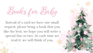 552 Pink A Little Bundle of Joy Tree Baby Shower Books for Baby: 552 Pink A Little Bundle of Joy Tree Baby Shower Invitation Set