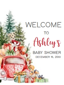 551 A Little Bundle of Joy Truck Baby Shower Welcome Sign 18x24: 551 A Little Bundle of Joy Truck Baby Shower Welcome Sign