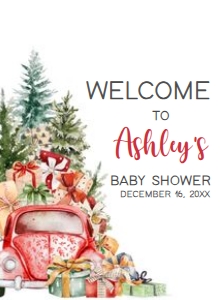 551 A Little Bundle of Joy Truck Baby Shower Welcome Sign 11x15: 551 A Little Bundle of Joy Truck Baby Shower Welcome Sign