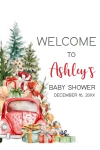 551 A Little Bundle of Joy Truck Baby Shower Welcome Sign 24x36: 551 A Little Bundle of Joy Truck Baby Shower Welcome Sign