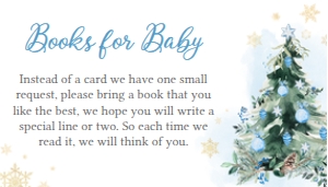 553 Blue A Little Bundle of Joy Tree Baby Shower Books for Baby: 553 Blue A Little Bundle of Joy Tree Baby Shower Invitation Set
