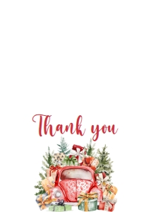 551 A Little Bundle of Joy Truck Baby Shower Thank You Card: 551 A Little Bundle of Joy Truck Baby Shower Invitation Set