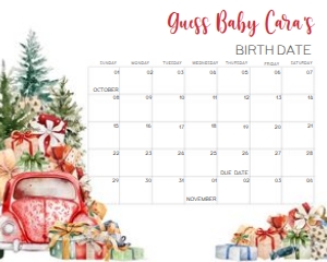 551 A Little Bundle of Joy Truck Baby Shower Calendar 20x16: 551 A Little Bundle of Joy Truck Baby Shower Calendar