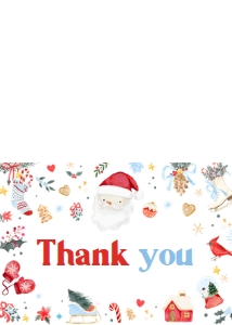 556 Boy Santa Baby Baby Shower Thank You Card: 556 Boy Santa Baby Baby Shower Invitation Set