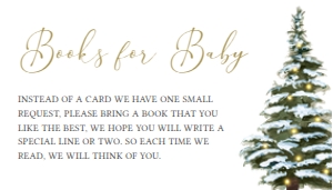 563 Christmas Tree Baby Shower Books for Baby: 563 Christmas Tree Baby Shower Invitation Set