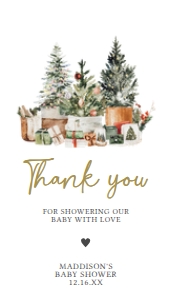564 Christmas Trees Baby Shower Favor Tag: 564 Christmas Trees Baby Shower Favor Tag
