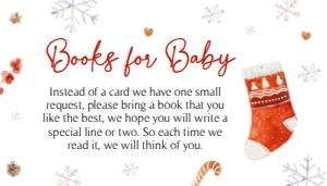 567 Minimalist Santa Baby Baby Shower Books for Baby: 567 Minimalist Santa Baby Baby Shower Invitation Set