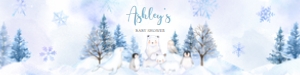 566 Blue Arctic Animals Baby Shower Bottle Label: 566 Blue Arctic Animals Baby Shower Mega Bundle