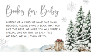 572 Baby It's Cold Outside Tree Baby Shower Books for Baby: 572 Baby It's Cold Outside Tree Baby Shower Invitation Set