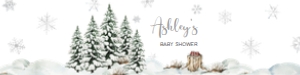 572 Baby It's Cold Outside Tree Baby Shower Bottle Label: 572 Baby It's Cold Outside Tree Baby Shower Bottle Label