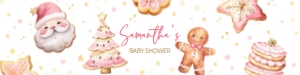 574 Pink Cookies Baby Shower Bottle Label: 574 Pink Cookies Baby Shower Bottle Label