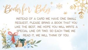 585 Blue Baby It's Cold Outside Sleigh Baby Shower Books for Baby: 585 Blue Baby It's Cold Outside Sleigh Baby Shower Invitation Set