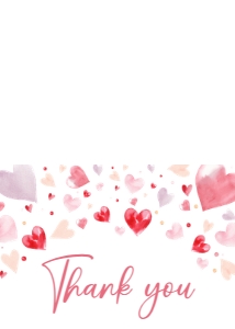 587 Valentine Baby Shower Thank You Card: 587 Valentine Baby Shower Invitation Set